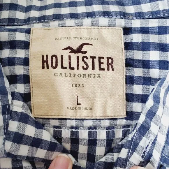 Lot of 3 Men’s Shirts Hollister & Calvin Klein Size Large Long Sleeve GUC - Picture 5 of 14